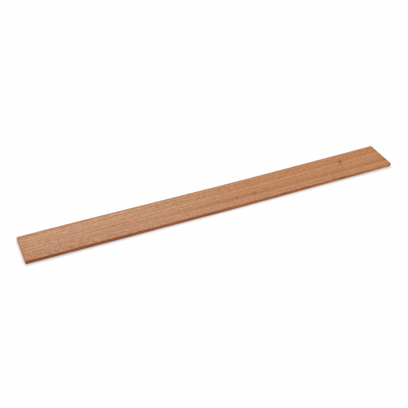 African Mahogany Dimensional Lumber - Thickness:1/8" - Width:1-1/2" - Length:16"